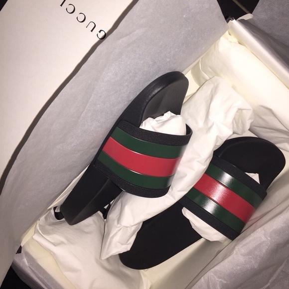 Gucci Shoes - Gucci Rubber slide Sandal never worn